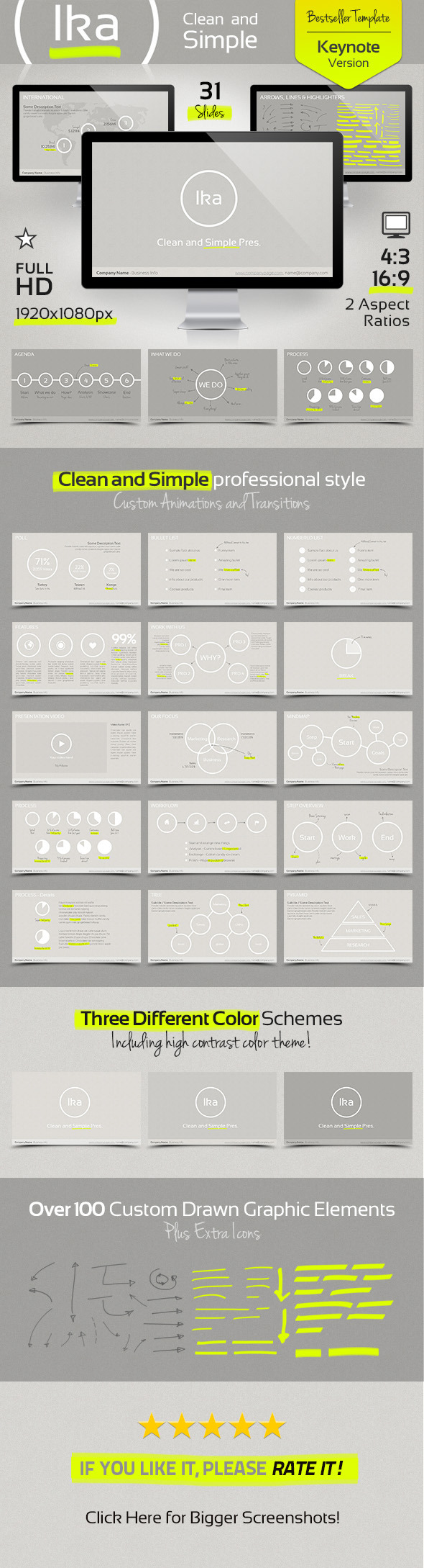 Ika - Clean and Simple Keynote Template - Presentation Templates