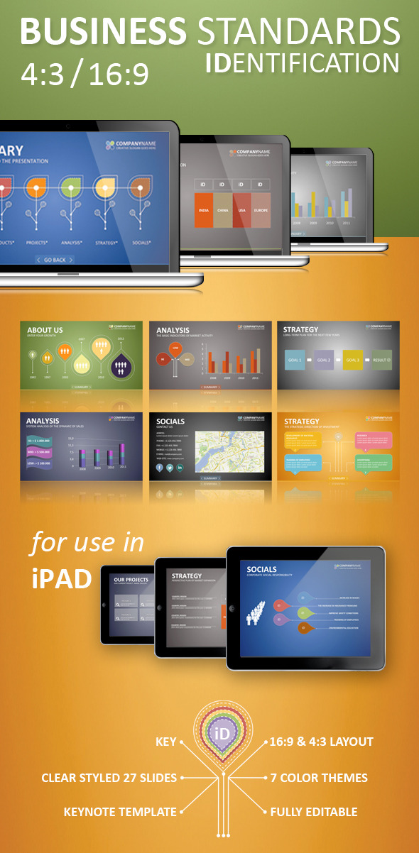 IDentification Keynote Template - Business Keynote Templates