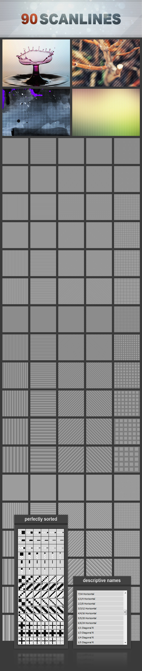 90 Scanlines Mega Pack - Miscellaneous Textures / Fills / Patterns