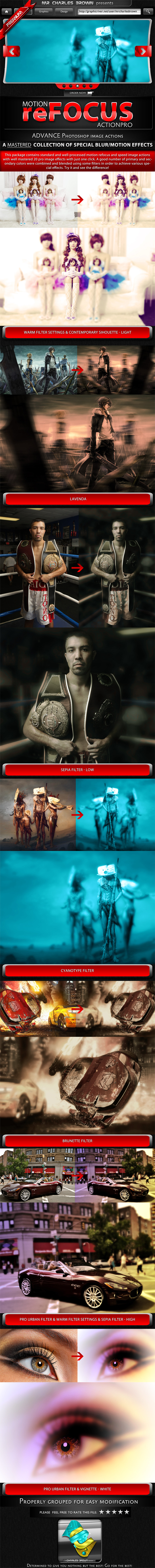 Motion Refocus Picture Action - Photo Effects Actions