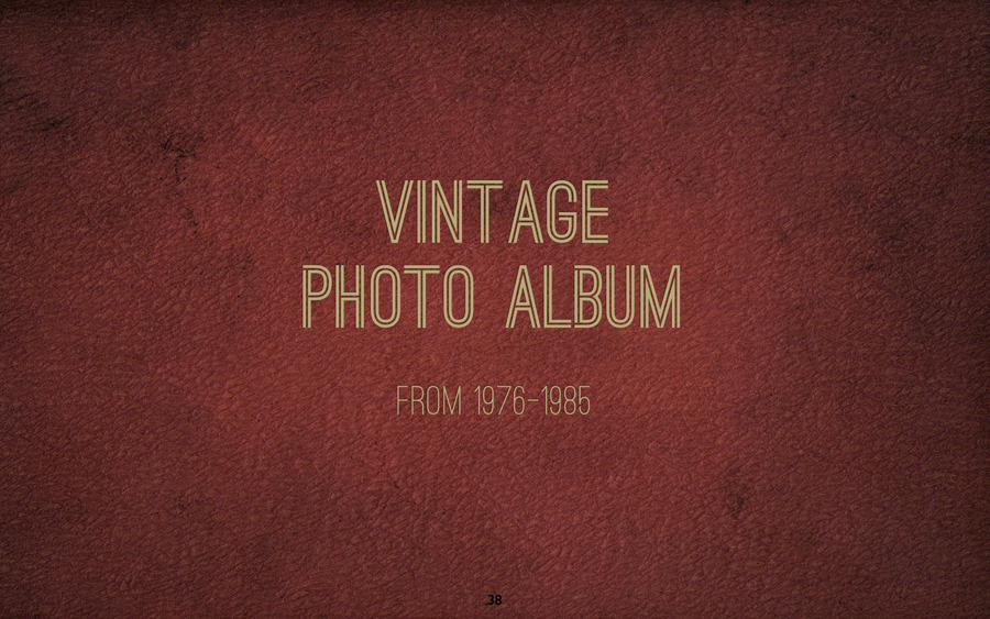 Vintage Photo Album Keynote Template, Presentation Templates