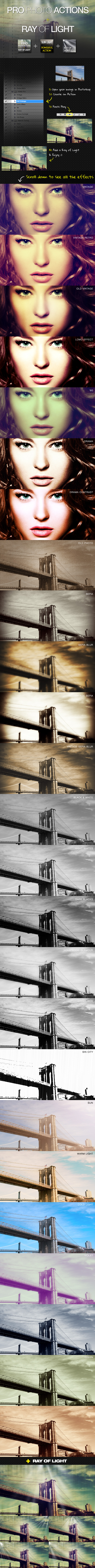 PRO Photo Actions + Ray of Light - Photo Effects Actions