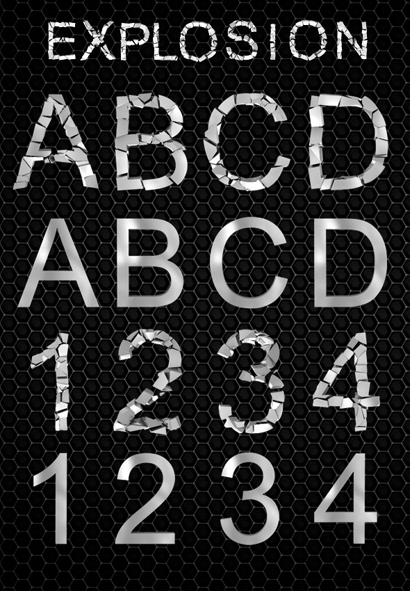 Explosion Text Effect