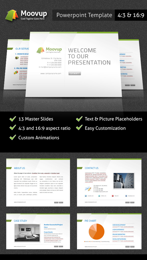 Powerpoint Presentation Template - Moovup - PowerPoint Templates Presentation Templates