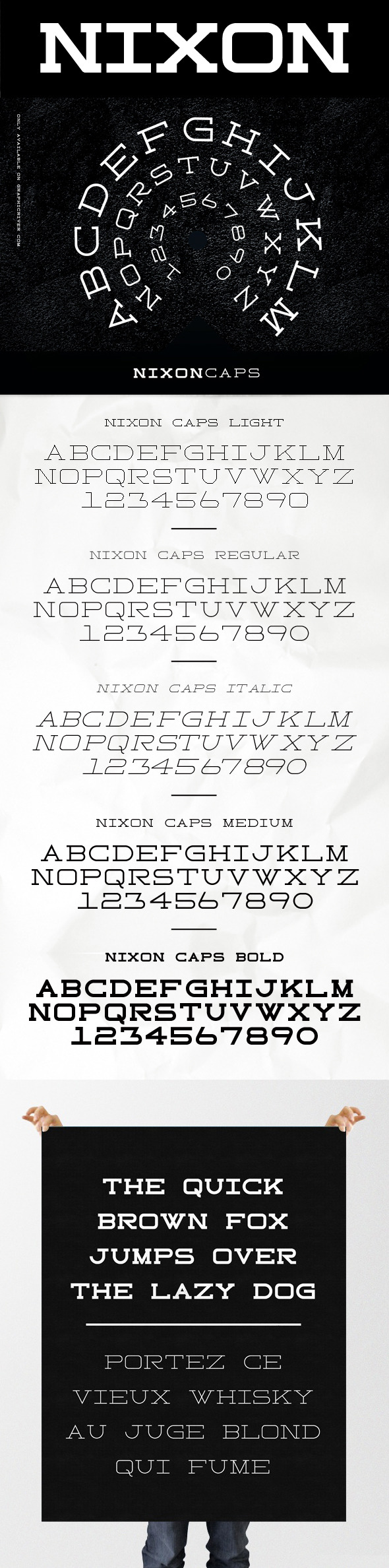 Nixon Caps - Sans-Serif Fonts