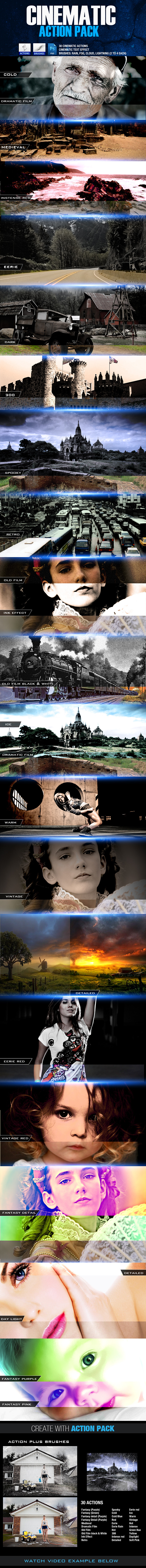 Cinematic Action Pack - Photo Effects Actions