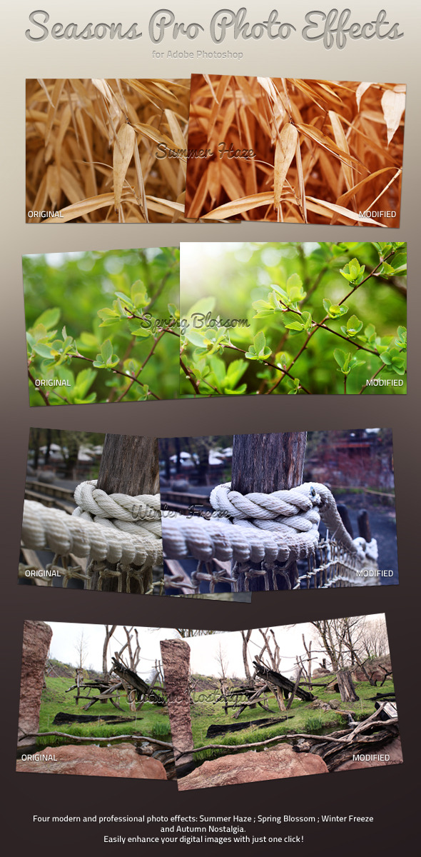 Seasons Pro Photo Effects - Photo Effects Actions