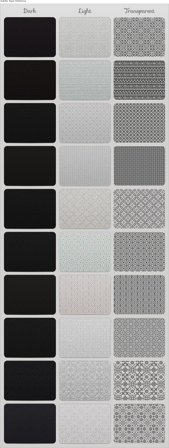 Subtle Pixel Patterns