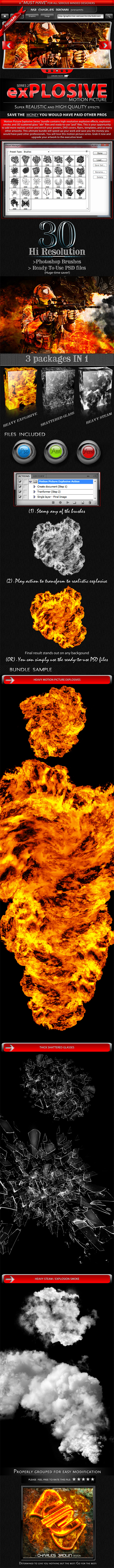 Motion Picture Explosive Series 2 - Brushes Photoshop