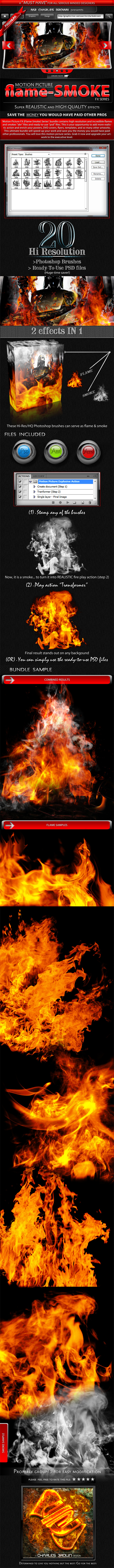 Motion Picture Flame-Smoke Series - Miscellaneous Brushes