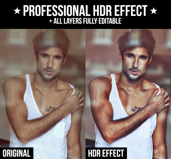 HDR Effect - Actions Photoshop