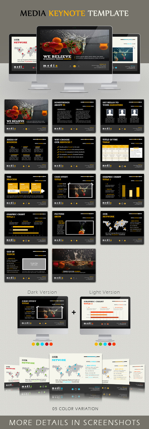 Media Keynote Template - Keynote Templates Presentation Templates