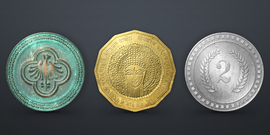 coin mockup Free crypto currency coin mockup psd