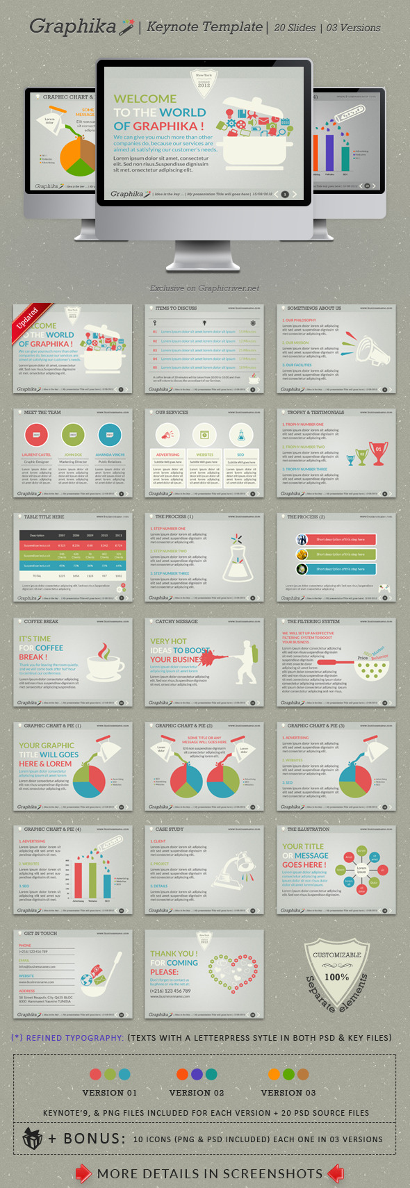 Graphika Keynote Template - Creative Keynote Templates