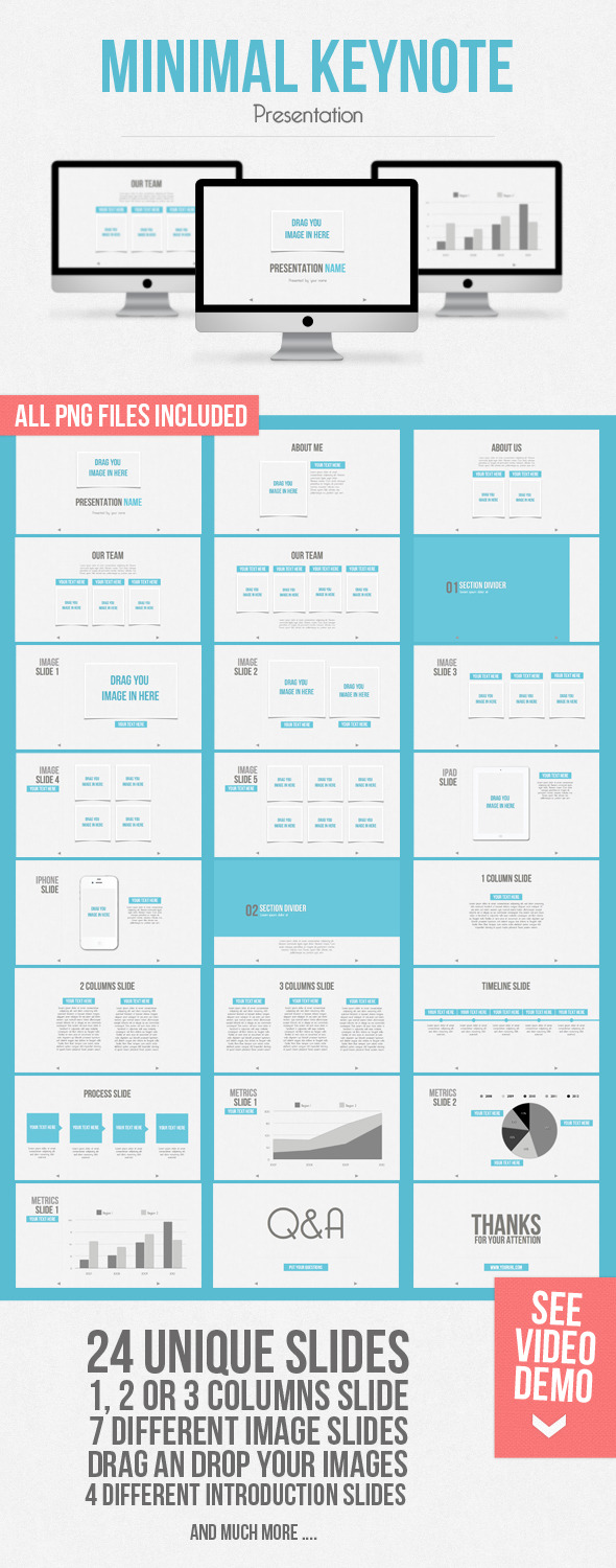 Minimal keynote HD widscreen presentation - Keynote Templates Presentation Templates
