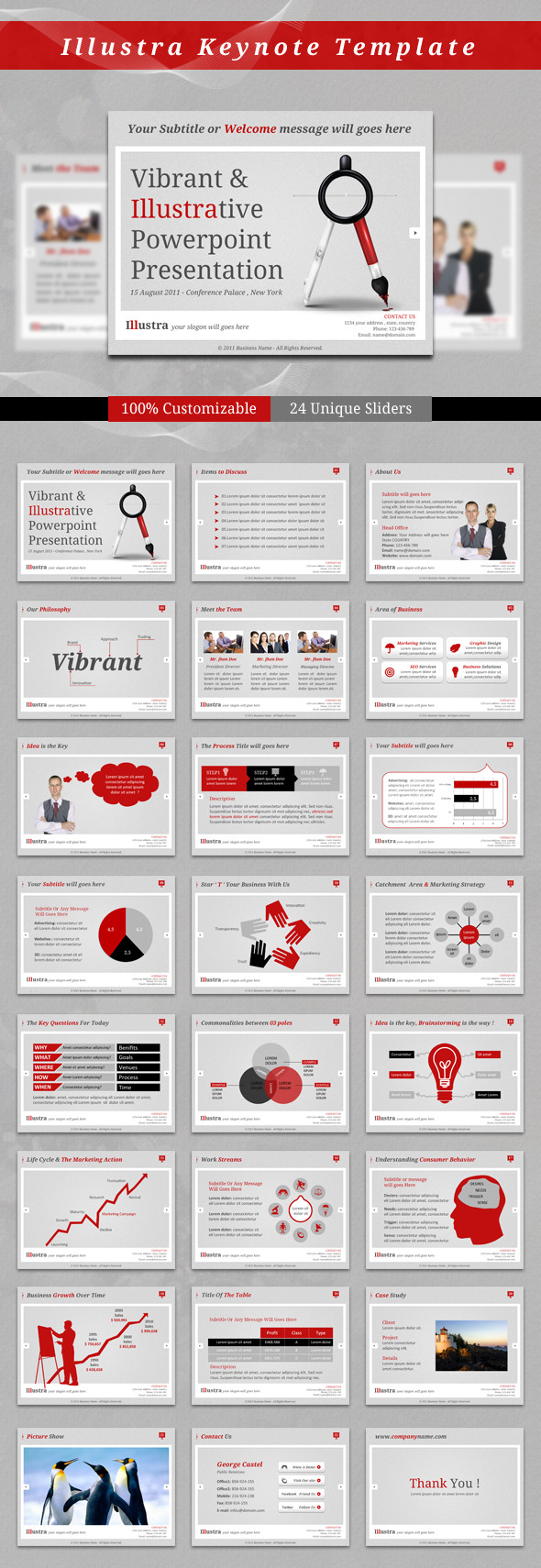 Illustra Keynote Template - Business Keynote Templates