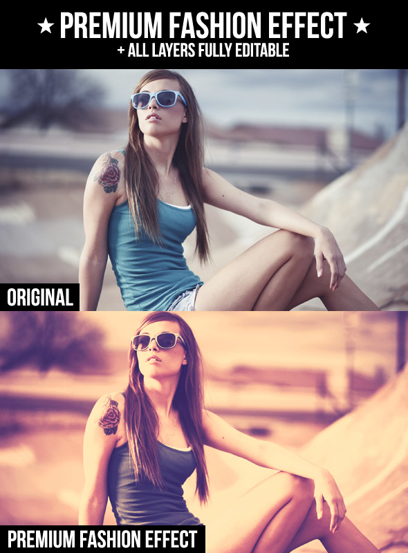 Premium Fashion Effect - Actions Photoshop