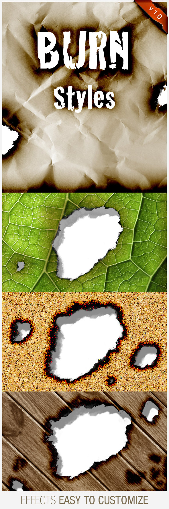 Realistic Burn Styles - Text Effects Styles