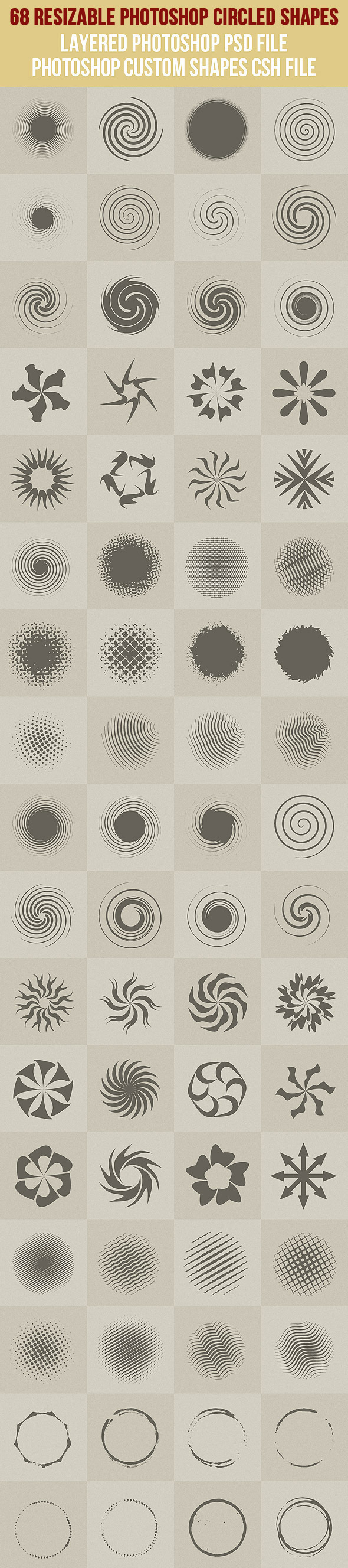 68 Photoshop Circled Shapes 1