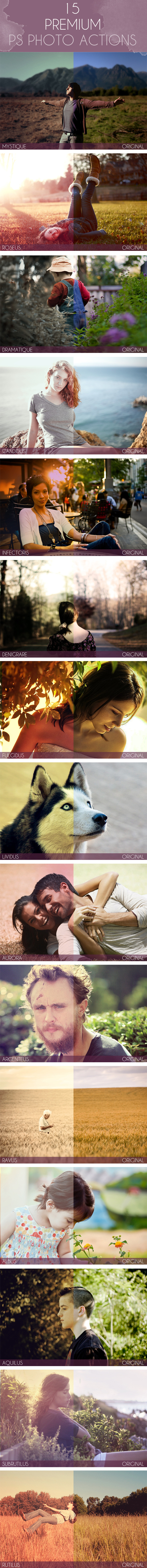 15 Premium PS Photo Actions - Photo Effects Actions