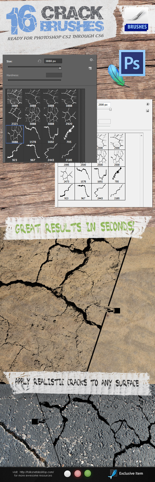 Crack Brushes - Brushes Photoshop