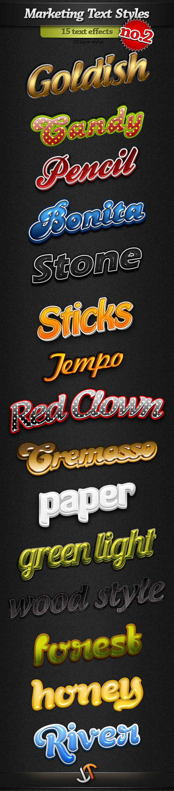 Marketing Text Styles - Pack 2 - Text Effects Styles