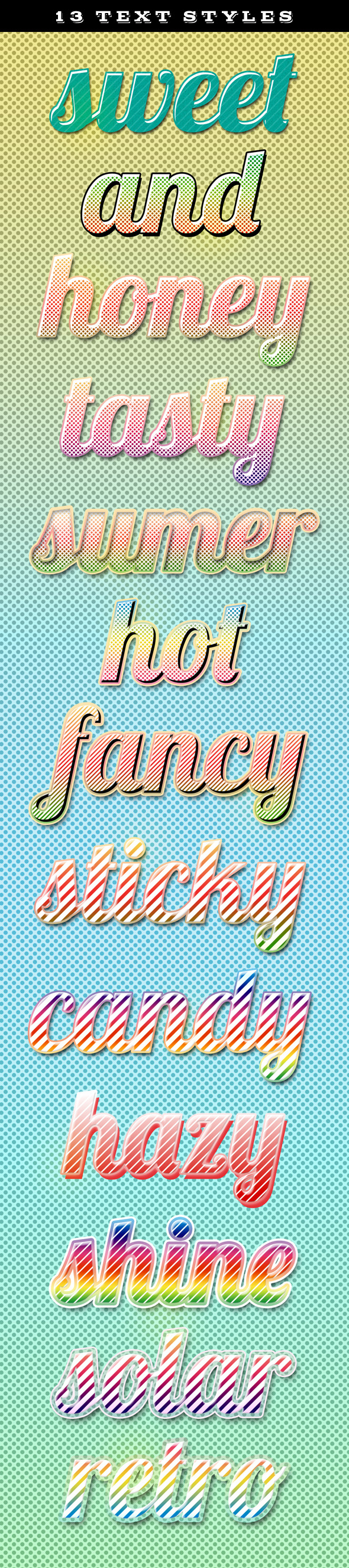 Candy Text Styles - Text Effects Styles