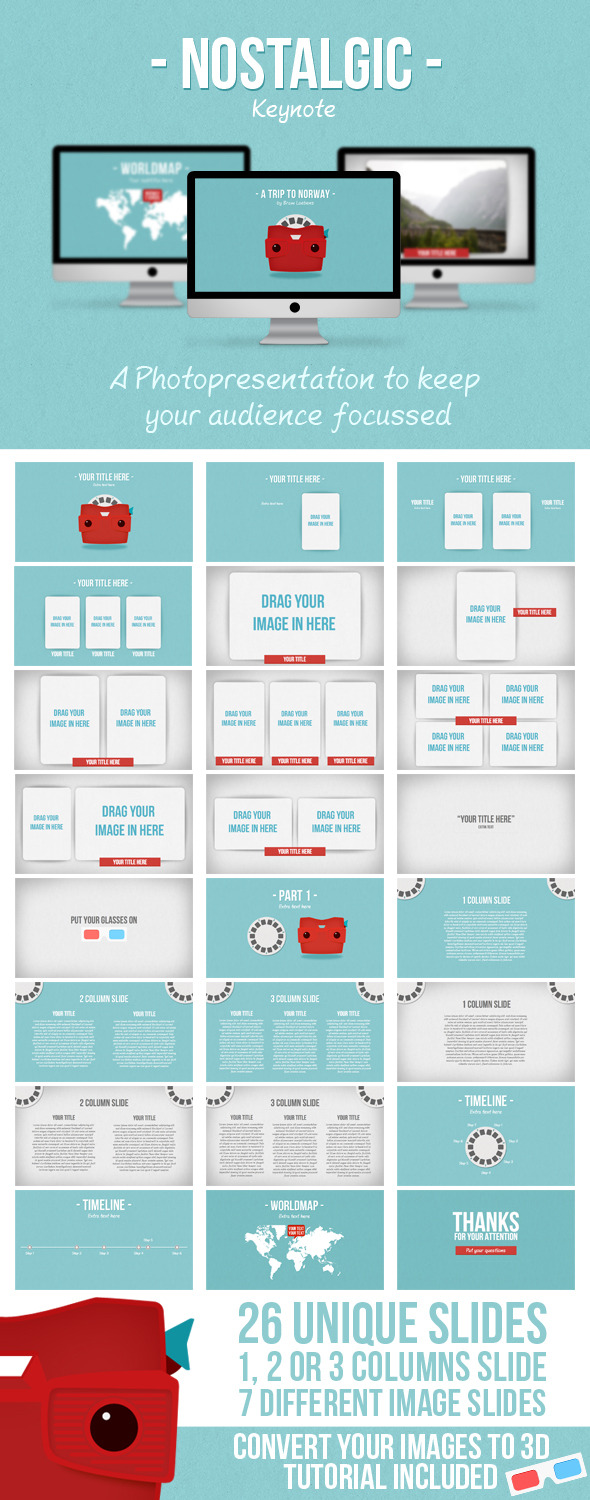 Nostalgic Keynote - Creative Keynote Templates