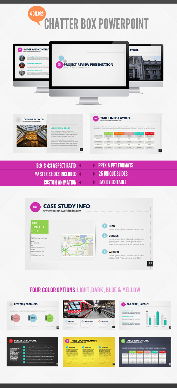 Chatterbox Powerpoint - PowerPoint Templates Presentation Templates