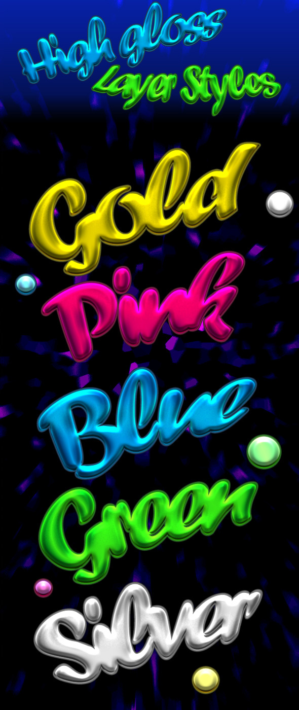 High Gloss Text-Styles - Text Effects Styles