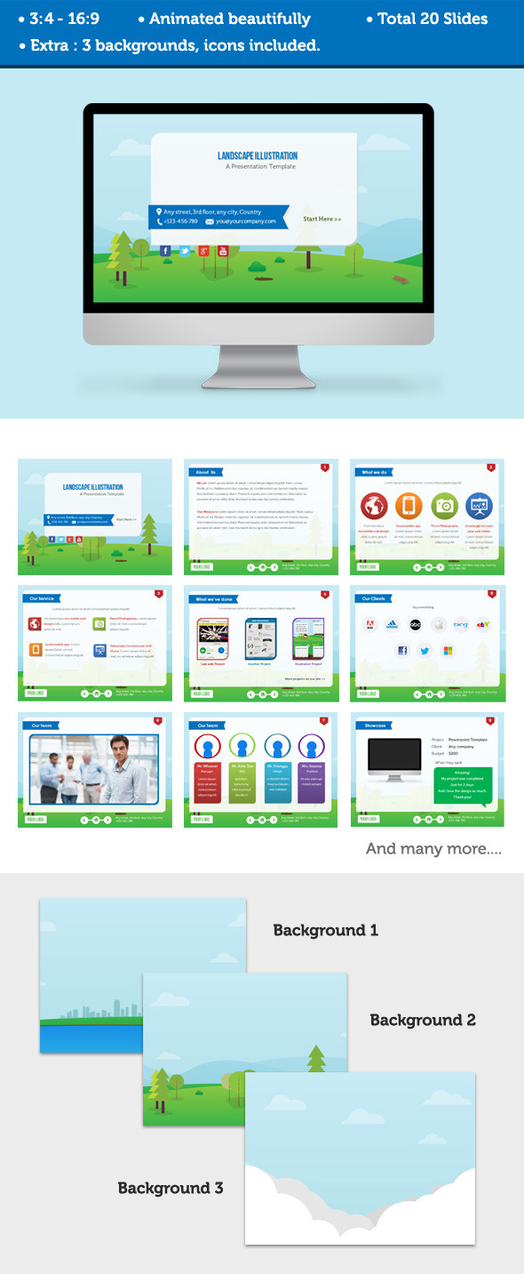 Landscape Presentation Template - PowerPoint Templates Presentation Templates