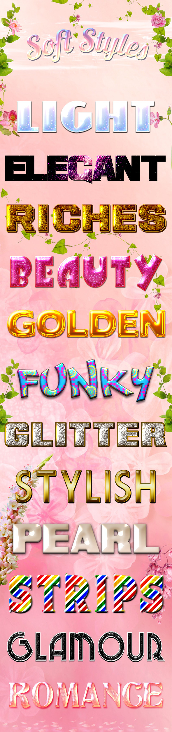 Soft Styles - Text Effects Styles