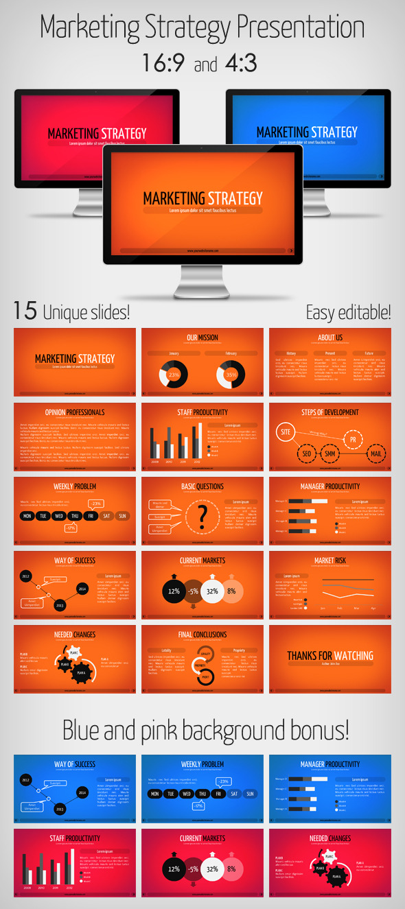 Marketing Strategy Presentation - PowerPoint Templates Presentation Templates