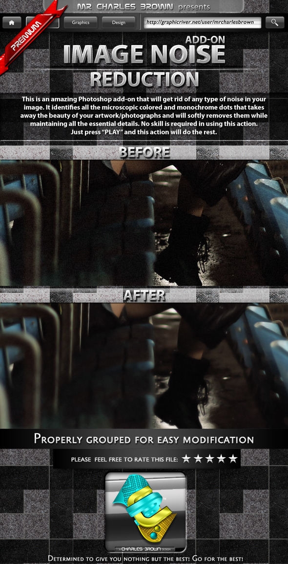 Noise Reduction - Photo Effects Actions