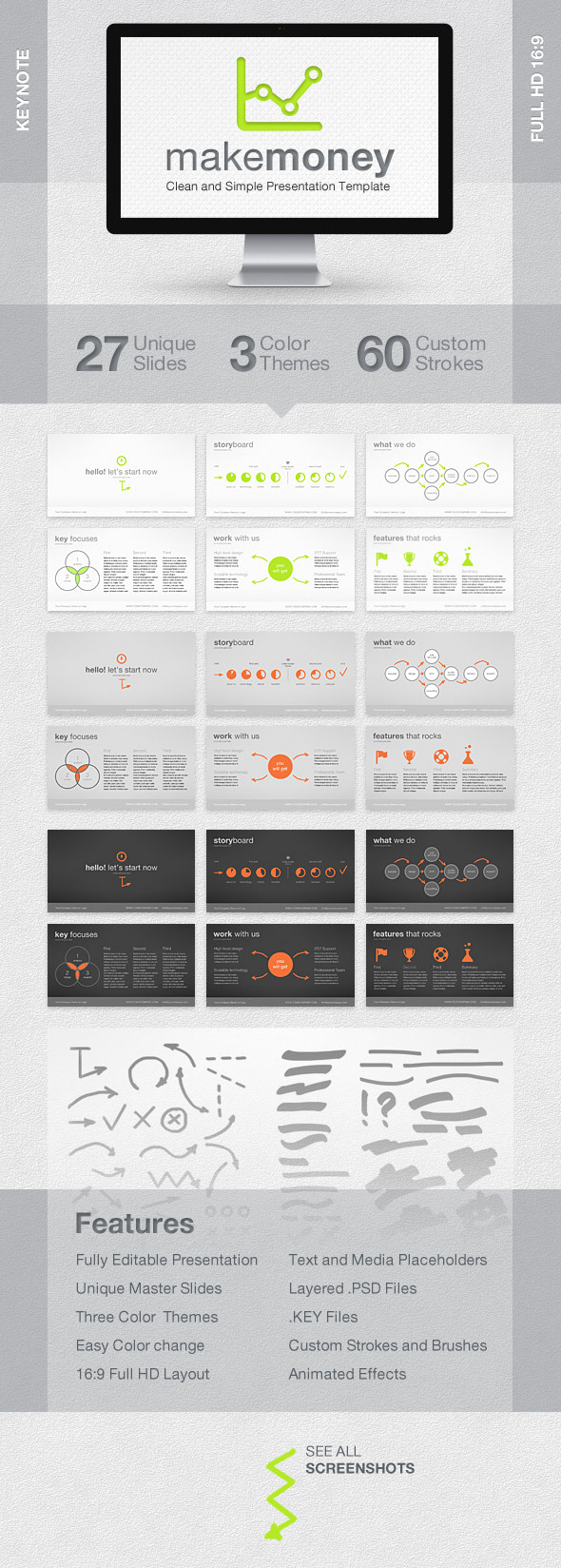 MakeMoney Keynote Presentation Template - Keynote Templates Presentation Templates