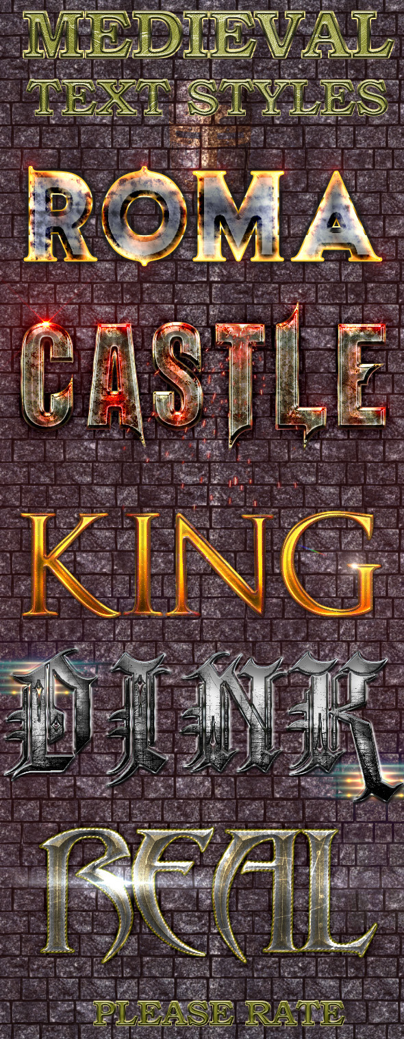Medieval Text Styles - Text Effects Styles