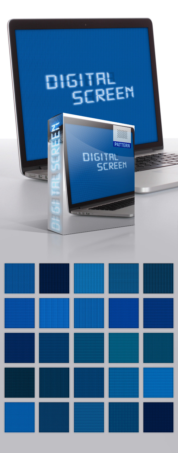 Digital Screen Patterns - Textures / Fills / Patterns Photoshop
