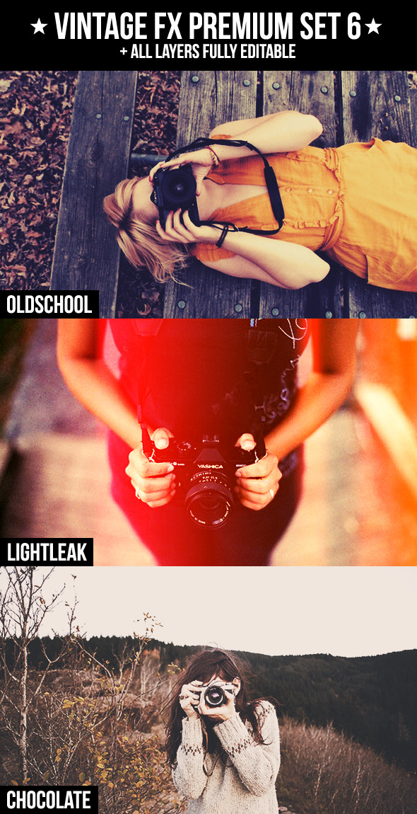 Vintage FX Premium Set 6 - Photo Effects Actions