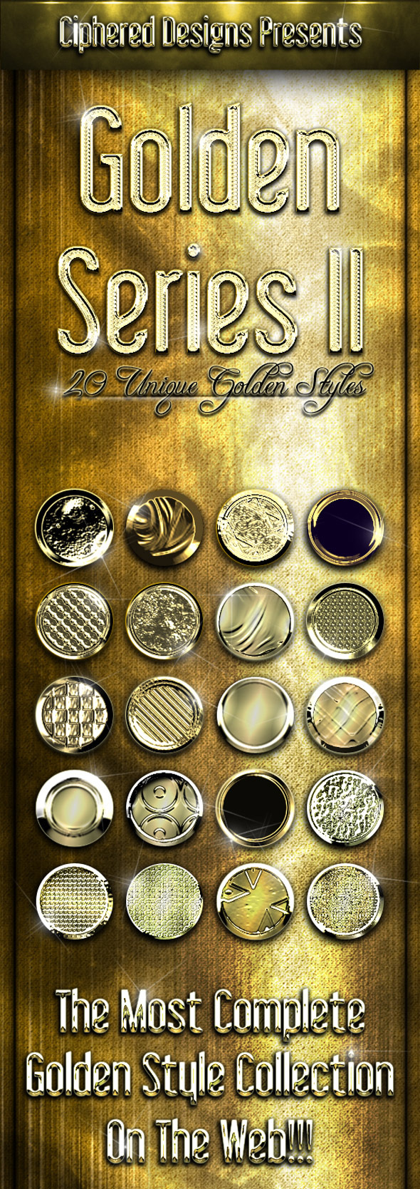 Golden Series II - Professional Layer Styles - Text Effects Styles