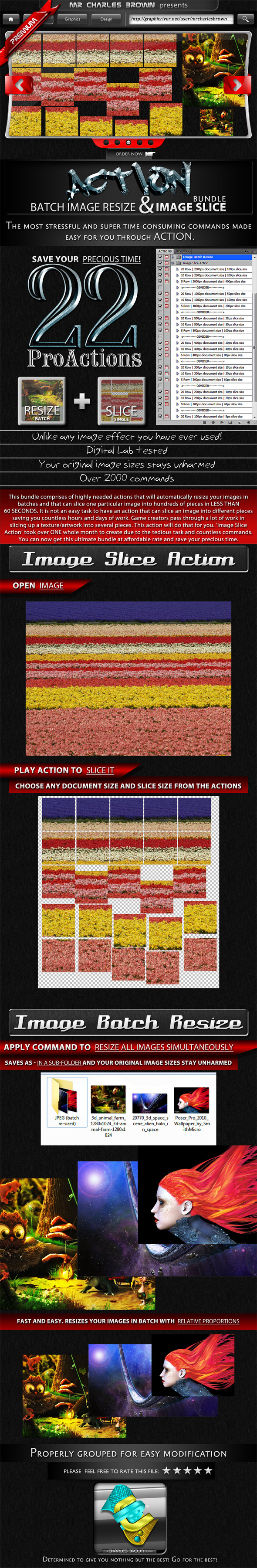Image Batch Resize and Slice Action Pack - Actions Photoshop