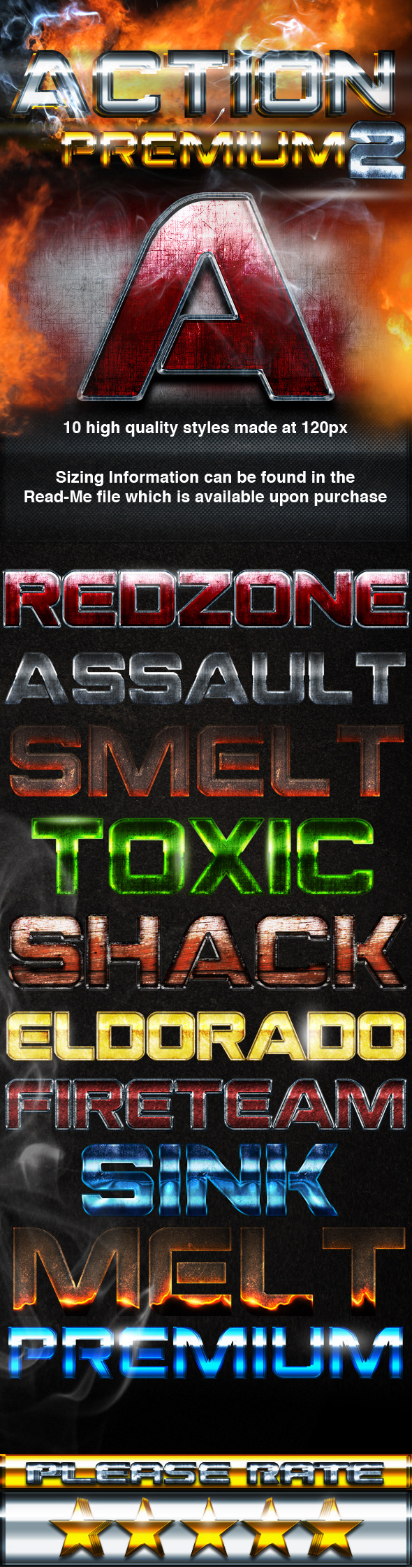 Action Premium 2 Styles - Text Effects Styles