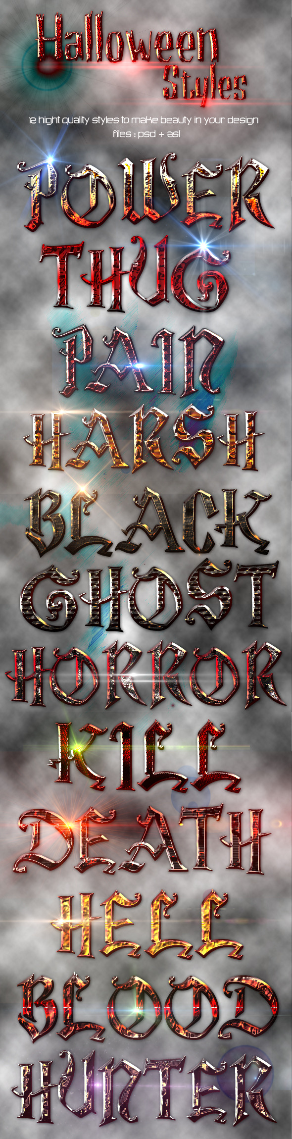 Halloween Styles - Text Effects Styles