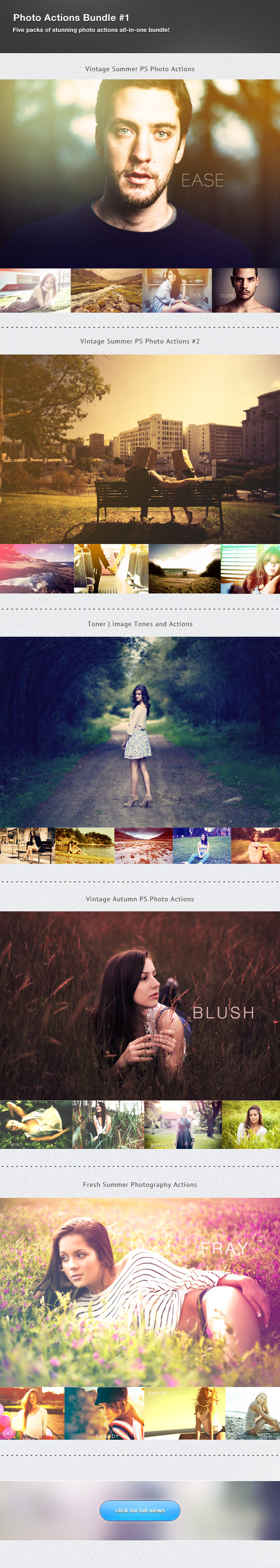 Photography Actions Bundle #1 - Photo Effects Actions