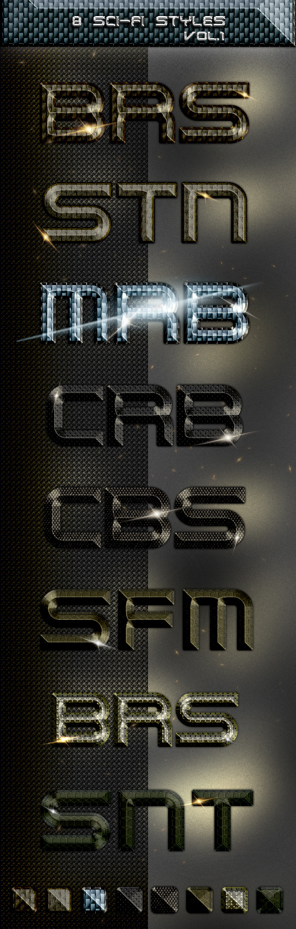 8 Sci-Fi Styles - Text Effects Styles