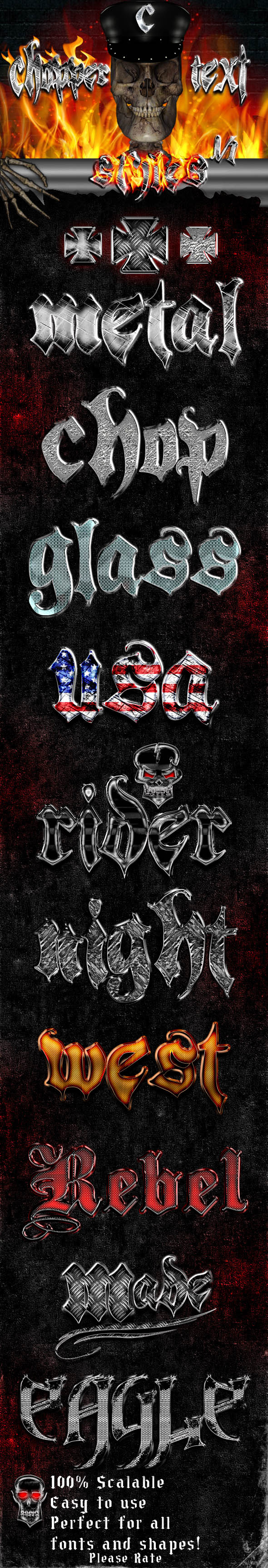 Chopper Text Styles - Text Effects Styles