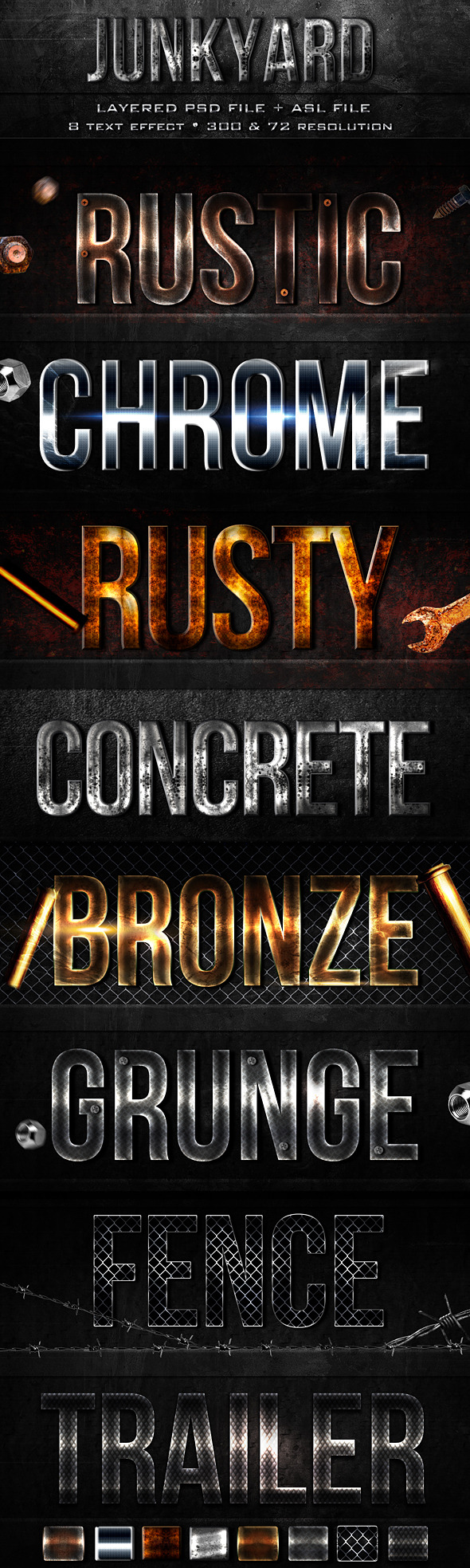 Junkyard Text Effect - Text Effects Styles