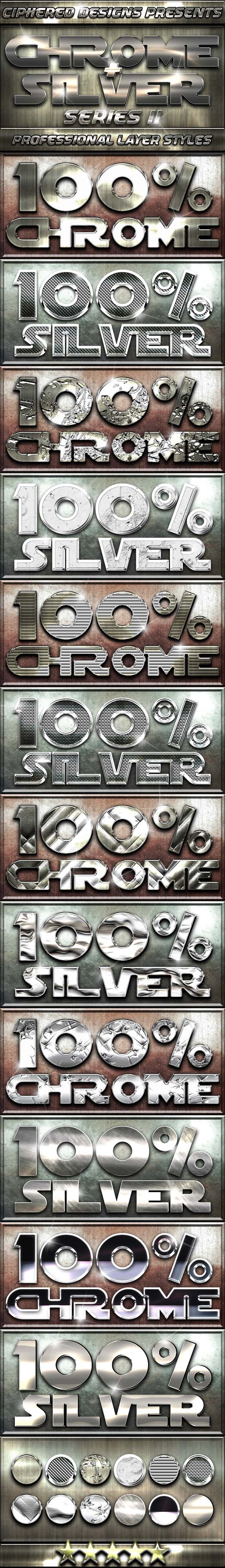 Chrome & Silver Series II - Professional Styles - Text Effects Styles