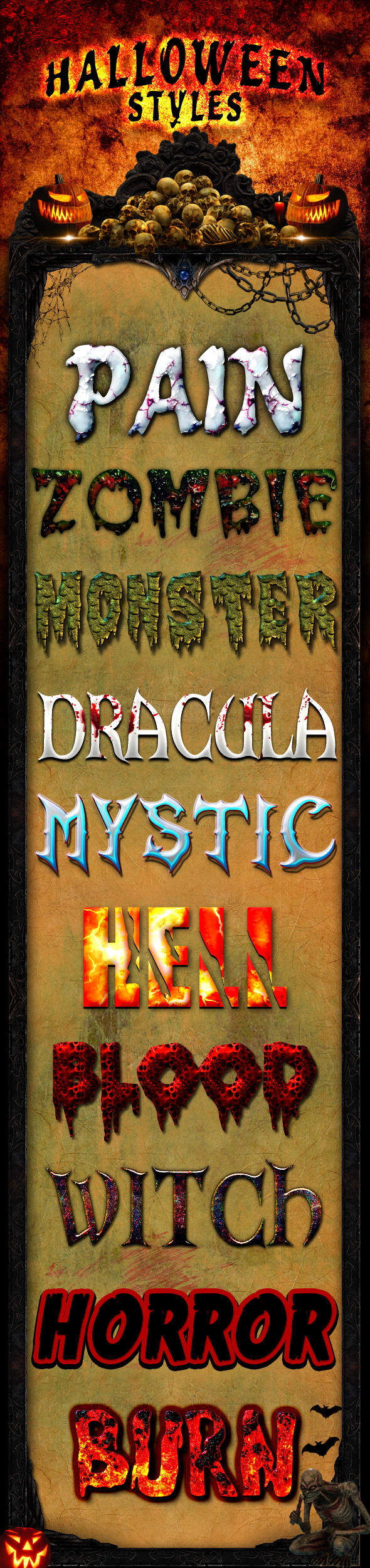 Halloween Styles - Text Effects Styles