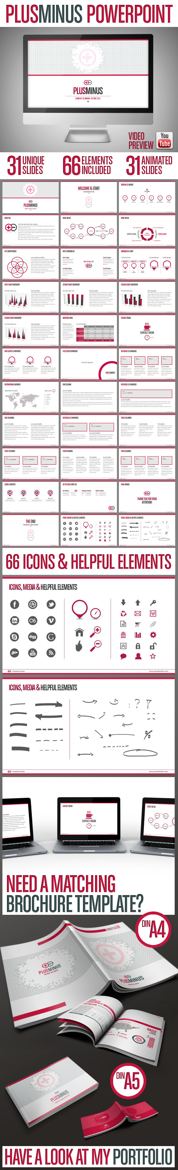 PLUSMINUS - PowerPoint Presentation Template - Business PowerPoint Templates