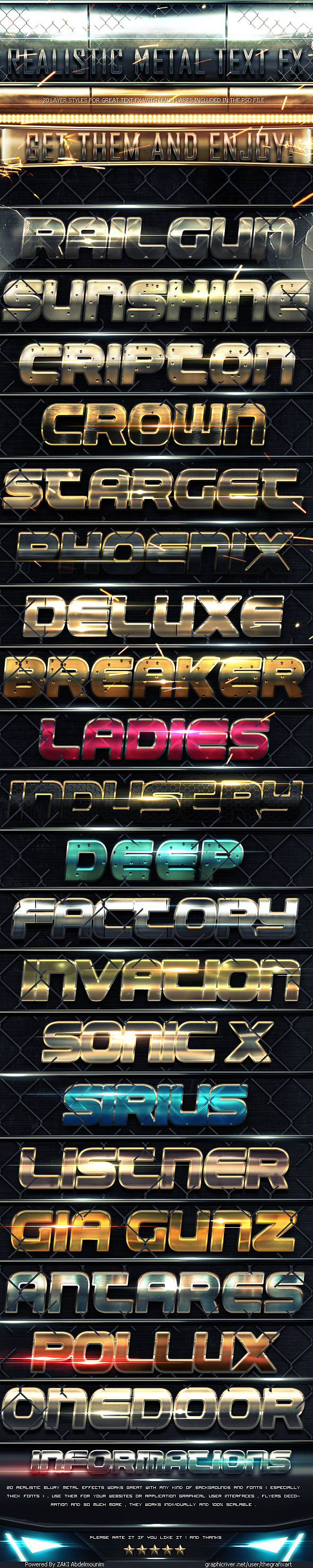 Realistic Metal Text FX - Text Effects Styles